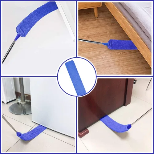 Miniatura 5 de Buysenton Plumero de microfibra, 8 plumeros con poste de extensión telescópico de 100 pulgadas, plumeros reutilizables y flexibles, plumeros ligeros