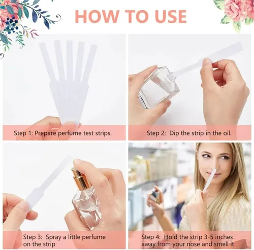 Miniatura 6 de Disposable Perfume Test Strips 400Pcs Perfume Test Strips Rectangle Paper White Small Try Incense for Testing Scents