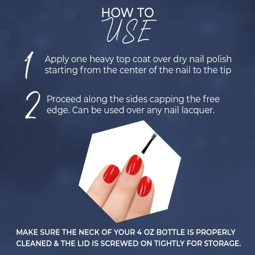Miniatura 5 de Seche Vive - Kit profesional, capa superior de efecto gel instantáneo para esmalte de uñas, repuesto de 4 onzas y 0.5 onzas