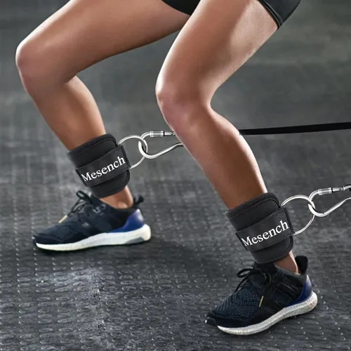 Miniatura 7 de Correas de tobillo para accesorios de máquina de cable, tobillera de gimnasio para patadas, entrenamientos de glúteos, ideal para extensiones