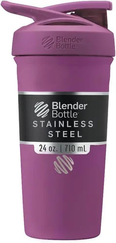 Miniatura 14 de BlenderBottle Sport - Botella aislada de acero inoxidable con batidor de alambre, 24 onzas, color bosque – Batidos de proteína e hidratación