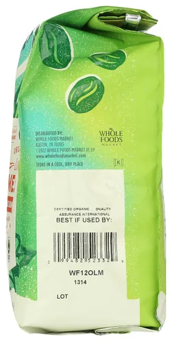 Miniatura 8 de Whole Foods Market, Organic La Mesa - Café en grano entero, tostado medio ligero, cacao, almendras, caramelo y limón, 12 onzas