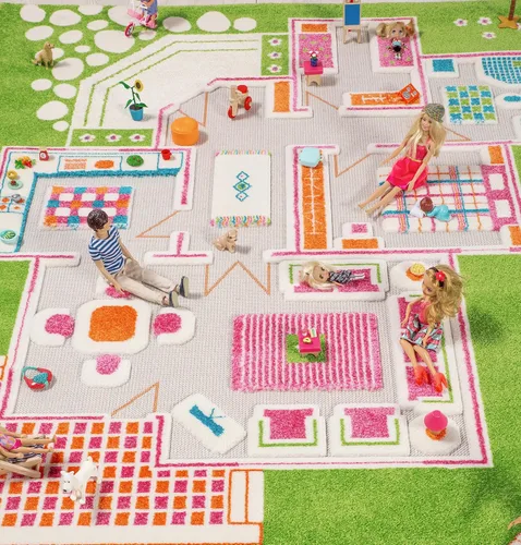 Miniatura 8 de IVI - Alfombra de juego 3D para usar como casa de muñecas, no tóxica, resistente a las manchas, juguetes educativos Montessori para niños, mediana