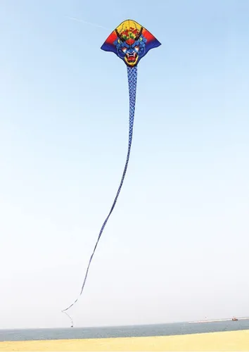 Miniatura 9 de Cometas gigantes de playa para adultos, cometas de dragón chino, muy fáciles de instalar y volar, utilizadas para playa/fiesta