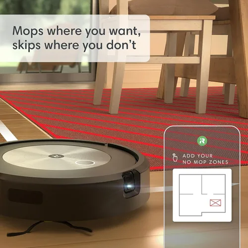 Miniatura 3 de iRobot Roomba Combo j5 Robot aspirador y trapeador con tecnología Dirt Detect, sistema de limpieza de 4 etapas y limpieza habilitada para Alexa