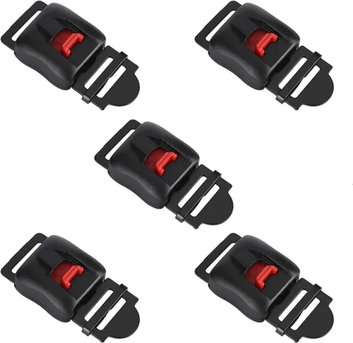 Miniatura 8 de Clip de velocidad para casco de motocicleta, 5 piezas de clip de velocidad para casco de motocicleta, hebilla de correa de barbilla, hebilla
