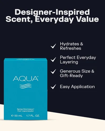 Miniatura 4 de PB ParfumsBelcam Aqua Eau de Toilette en espray para mujer – Perfume floral fresco afrutado con mandarina, fresia, almizcle y notas de madera