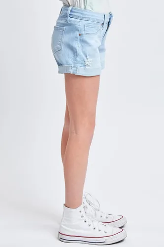 Miniatura 3 de YMI Girls' Essential Mid Rise Cuffed Shorts