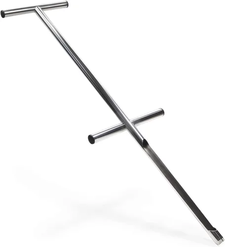 Miniatura 6 de Varomorus Sonda de muestreo de suelo Mango tubular estilo T de acero inoxidable. (12 pulgadas)