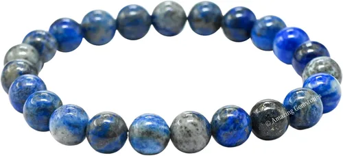 Miniatura 729 de Amazing Gemstone Pulsera de cristal para mujeres y hombres, pulsera de cristal curativo de protección, pulsera elástica con cuentas de piedras