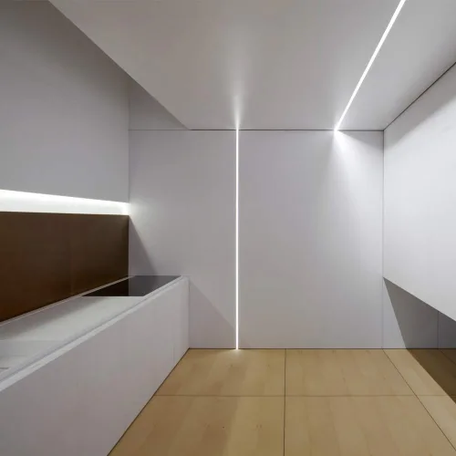 Miniatura 8 de StarlandLed Canal de aluminio LED de yeso, paquete de 6 unidades de 3.3 pies con brida para tira LED, perfil de aluminio para paneles de yeso