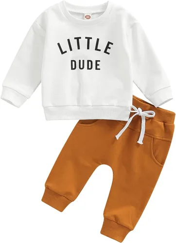 Miniatura 92 de Ropa de bebé niño 3 6 9 12 18 24M 3T Conjunto de pantalones con capucha patchwork sudadera con capucha pantalones de rayas traje de otoño invierno