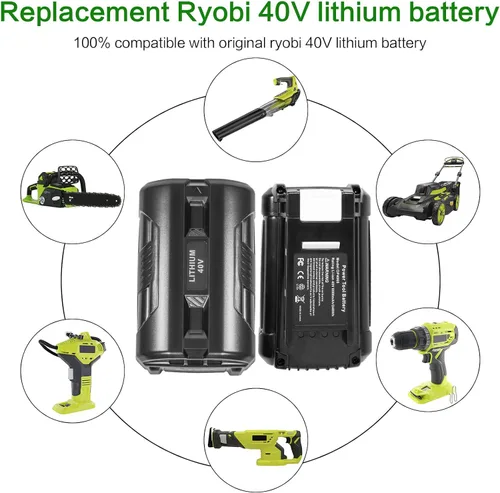 Miniatura 4 de Futurebatt [Paquete de 2] Batería de repuesto de alto rendimiento de 6.0 Ah! 40 voltios para herramientas eléctricas RYOBI 40V OP4026 OP40201 OP4030
