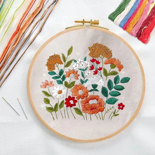 Miniatura 3 de Kit de bordado MAMUNU de lona con patrón para principiantes, kits de arte y manualidades DIY para adultos, incluye bolsa de bordado