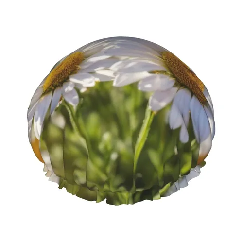 Miniatura 22 de Animal Rhino Print Shower Cap,Elastic And Reusable Bath Hair Hat For Long Hair,Large Waterproof Shower Bonnet,For Women Men Kids