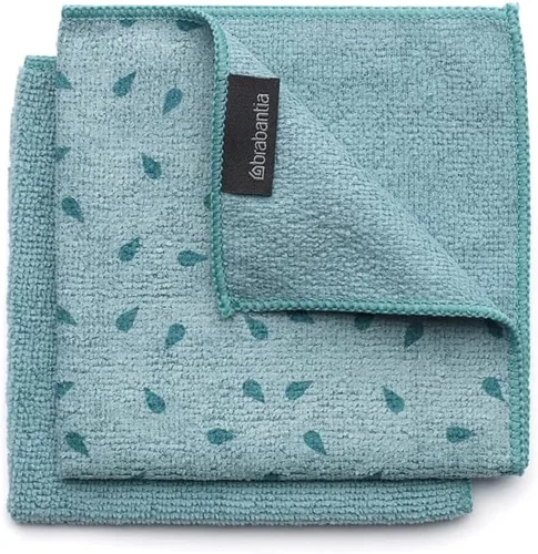 Miniatura 7 de Brabantia 2 paños de limpieza de microfibra (gris oscuro) trapos higiénicos absorbentes para lavar, limpiar y secar (12 x 12)