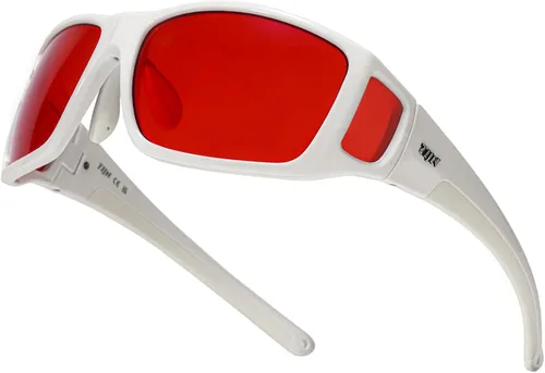 Miniatura 13 de TIJN Sonia - Lentes de dormir para bloqueo de luz azul y verde, lente roja con doble revestimiento AR, marco envolvente para pantalla