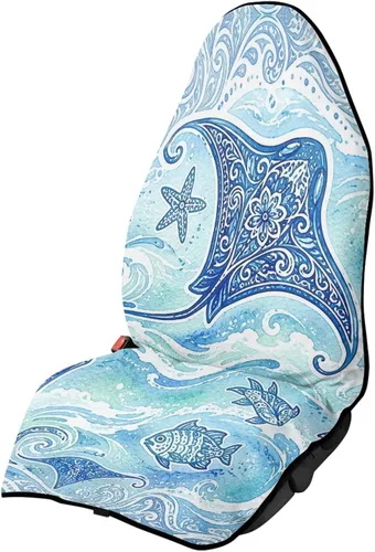Miniatura 46 de Fundas de Asiento de Coche con Diseño de Sudadera de Girasol y Bandera Estadounidense para Coche, Camión, SUVs, Protector de Asiento Impermeable