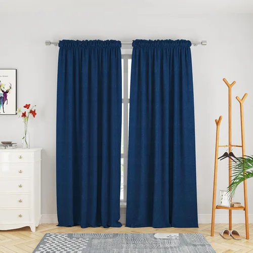 Miniatura 35 de UPOPO Cortinas de Niveles Beige Sobre Fregadero con Textura de Lino para Ventana de Cocina de 16 Pulgadas de Largo Caravana Privacidad Pequeñas