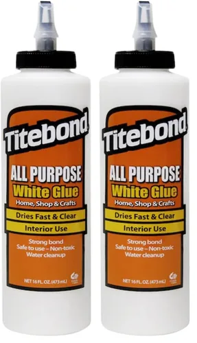 Miniatura 7 de Titebond pegamento multiusos blanco, para el hogar, taller, escuela y manualidades, versátil, se seca rápido y transparente, fácil de usar, limpieza