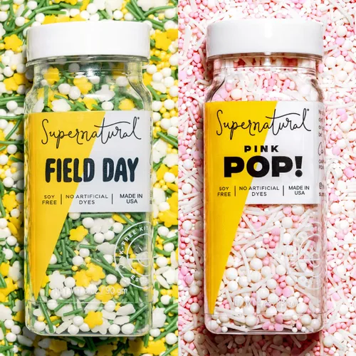 Miniatura 12 de Supernatural All Natural Sprinkles Juego de Navidad Sin Colorantes, Sin Colorantes Artificiales, Sin Soja, Sin Gluten, Vegano y Espolvoreados