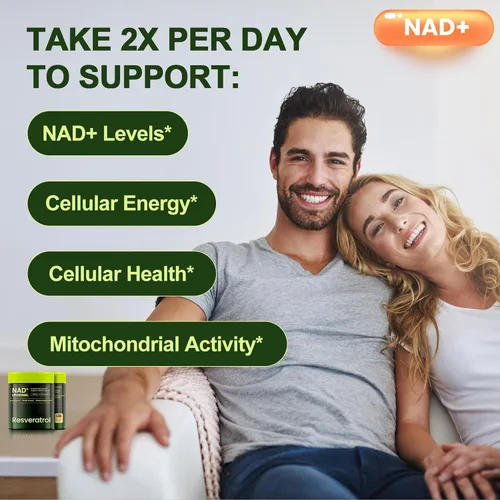Miniatura 3 de Suplemento alternativo NMNH, resveratrol de ribósido de nicotinamida NAD, NAD liposomal + resveratrol, suministro de 30 días - Suplemento NAD