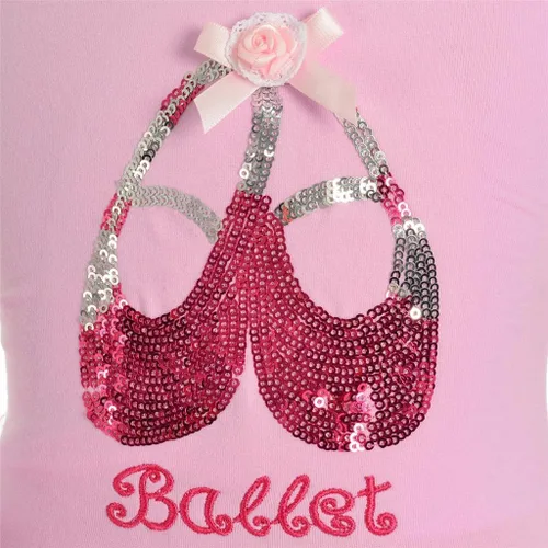 Miniatura 6 de Dressy Daisy Zapato de bailarina con lentejuelas para niñas pequeñas, vestido tutú de ballet rosa, disfraz de baile elegante