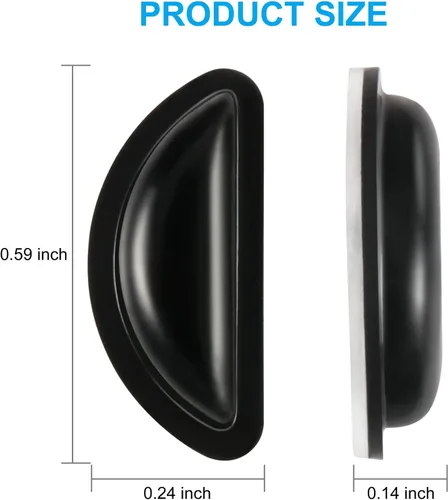 Miniatura 4 de SURMAP Almohadillas nasales para gafas, cómodas almohadillas nasales de silicona suave para gafas, con parte trasera adhesiva, cámara de aire 10
