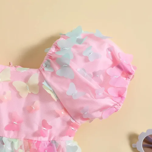Miniatura 5 de Disfraz de Halloween para bebé, disfraz de hada, sin mangas, tutú de princesa, alas pequeñas, traje de mariposa, fiesta de cumpleaños