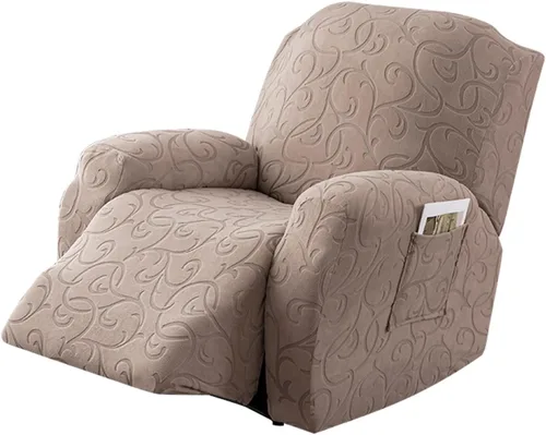 Miniatura 9 de Fundas para Sofá Reclinable Seccional Funda de Sofá para Sofá Reclinable de 3 Asientos, 5 Piezas Funda Elástica para Sofá de 3 Cojines Reclinable