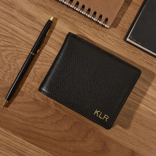 Miniatura 3 de Leatherology Cartera Bifold Delgada para Hombres Cartera Delgada de Bolsillo Frontal con 6 Ranuras para Tarjetas, Compartimento para Billetes y 2