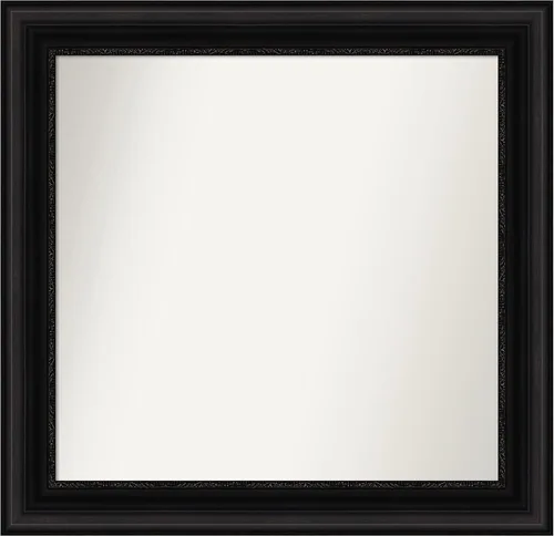 Miniatura 432 de Amanti Art Espejo personalizado, espejo de baño negro puente, espejo de pared o espejo de tocador de baño sobre el fregadero (26 x 26 pulgadas)