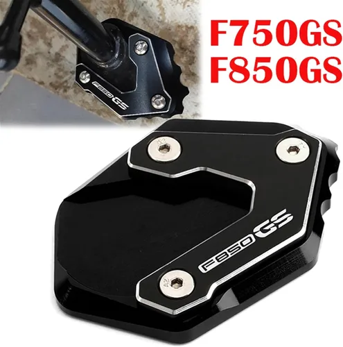 Miniatura 7 de Soporte de extensión lateral de motocicleta para BMW F850GS F750GS F850 GS F 750 850 GSA 2018 2020 2021 2022 (color : A negro F750GS)