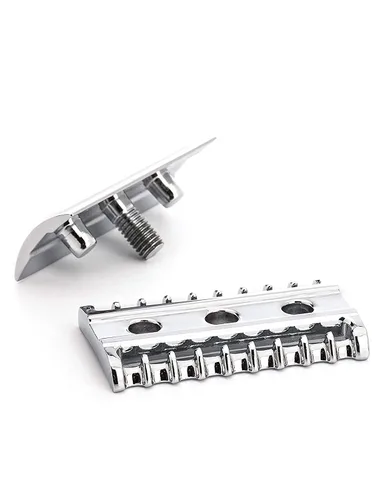 Miniatura 6 de MÜHLE TRADICIONAL R41 - Maquinilla de afeitar de seguridad de doble filo (peine abierto) para hombres, perfecta para uso diario, calidad