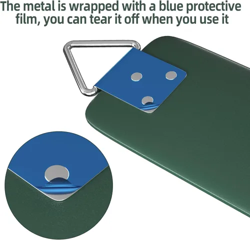 Miniatura 8 de AGPTEK Cubo de columpio resistente con cuerda ajustable, forma linda, capacidad de 250 libras y 150 libras, color verde Green-2