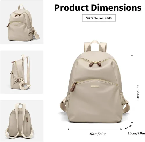 Miniatura 4 de GOLF SUPAGS Elegante mochila para mujer, mochila casual de viaje, mini mochila, bolso de nailon