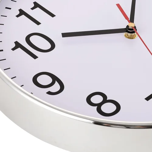 Miniatura 2 de Plumeet Reloj de pared extra grande – Reloj de pared negro silencioso de cuarzo de 16 pulgadas sin tictac – Reloj de pared de diseño simple