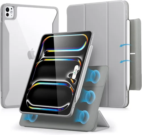 Miniatura 16 de ESR Funda para iPad Pro de 11 pulgadas (2022/2021/2020/2018, 4ª/3ª/2ª/1ª generación) con soporte para lápiz, cubierta magnética extraíble, soporte