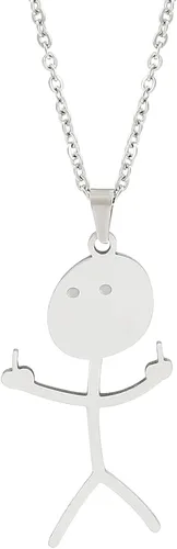 Divertido collar de garabatos sonrientes, dije de mejor amigo, regalo único de amistad para mujeres, hombres, adolescentes, niñas, niños, collares