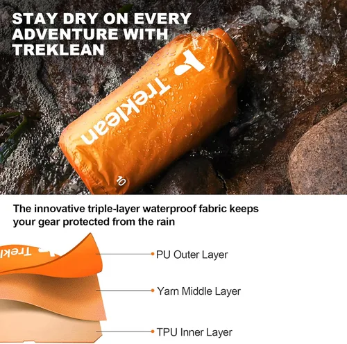 Miniatura 2 de Bolsa seca, impermeable flotante y ligera, bolsa seca enrollable que mantiene el equipo seco, para kayak, rafting, canotaje, natación, campamento