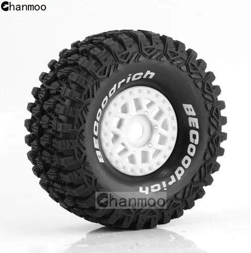 Miniatura 3 de 1/7 1/8 RC Short Course Truck Buggy Neumáticos y ruedas de 0.669 in Hex OD 5.315 in Neumáticos todoterreno para 1:7 1:8 Escala RC Off-Road Truck Car