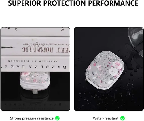 Miniatura 6 de Funda para auriculares, AIRSPO Airpods 4 Funda Airpods Pro 3ª generación Organizador de auriculares Funda de transporte Bolsa de almacenamiento