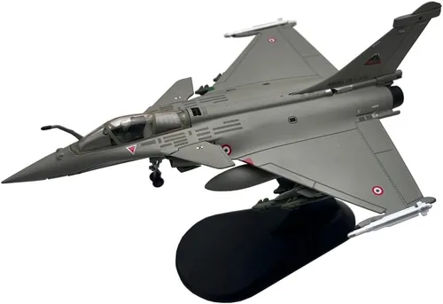 Miniatura 10 de 1:100 France Rafale C Libia War Fighter Jet Avión de metal militar fundido a troquel modelo para colección o regalo (Rafale Guerra de Libia)