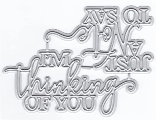 Miniatura 18 de DzIxY Palabras gracias Troqueles de corte de metal para kit de fabricación de tarjetas, troquelados, troquelados, plantillas de máquina de álbumes
