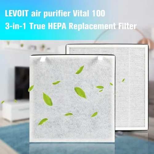 Miniatura 7 de Vital 100 filtros de repuesto compatibles con LEVOIT Vital 100 y Vital 100-RF, filtro de repuesto y filtros de carbón activado de alta eficiencia