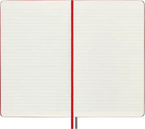 Miniatura 5 de Moleskine Cuaderno clásico expandido, tapa dura, grande (5 x 8.25 pulgadas), a rayas/forrado, rojo, 400 páginas