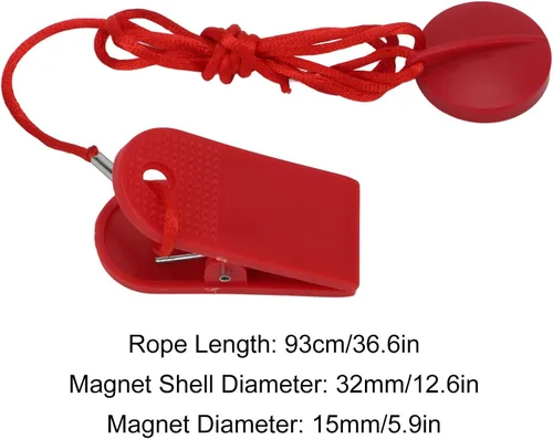 Miniatura 2 de Pilipane Cinta de correr universal con imán de seguridad, cinta de correr universal, bloqueo magnético de parada de emergencia, accesorios
