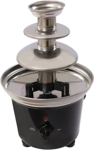 Miniatura 2 de Máquina eléctrica de fuente de fondue de chocolate de 3 niveles para fiestas, derrite queso, queso, dulces y licor, sumerge fresas, rodajas