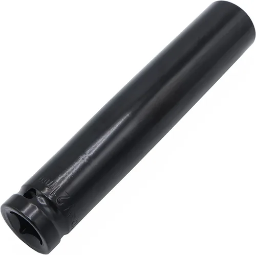 Miniatura 13 de Toma de impacto profundo de 1/2 pulgada por 0.551 in, acero CR-V tratado térmicamente de 6 pulgadas de longitud, tamaño métrico de 6 puntos