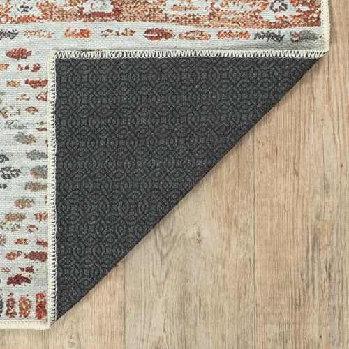 Miniatura 6 de Adiva Rugs Alfombra de área lavable a máquina de 6 x 6 pies con parte trasera antideslizante para sala de estar, dormitorio, baño, cocina, alfombra